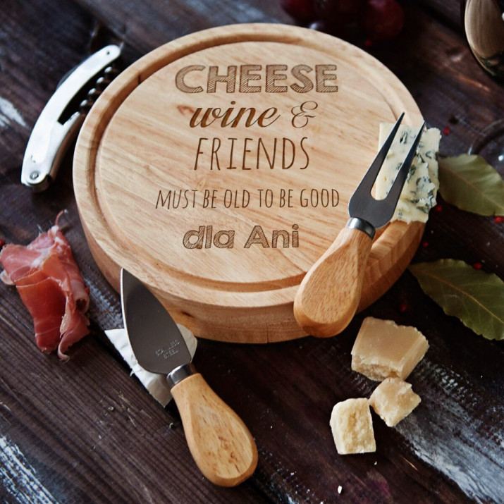 Cheese, Wine&Friends - Deska do sera
