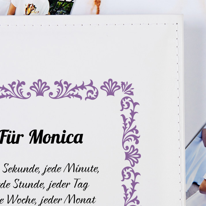 Widmung Personalisiertes Fotoalbum Geschenkspeziell De