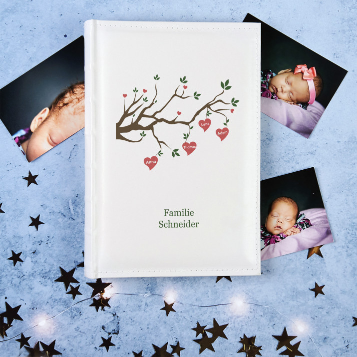 Familienstammbaum personalisiertes Fotoalbum GeschenkSpeziell.de