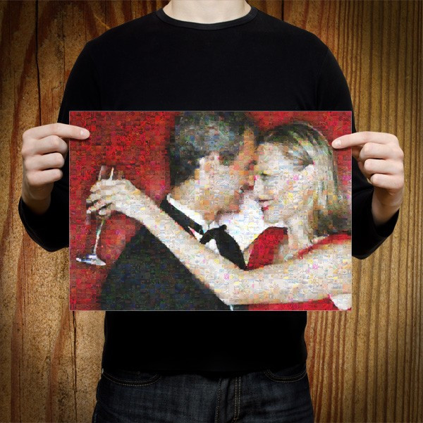 Fotomosaik Aus Eigenen Fotos Auf Leinwand Geschenkspeziell De