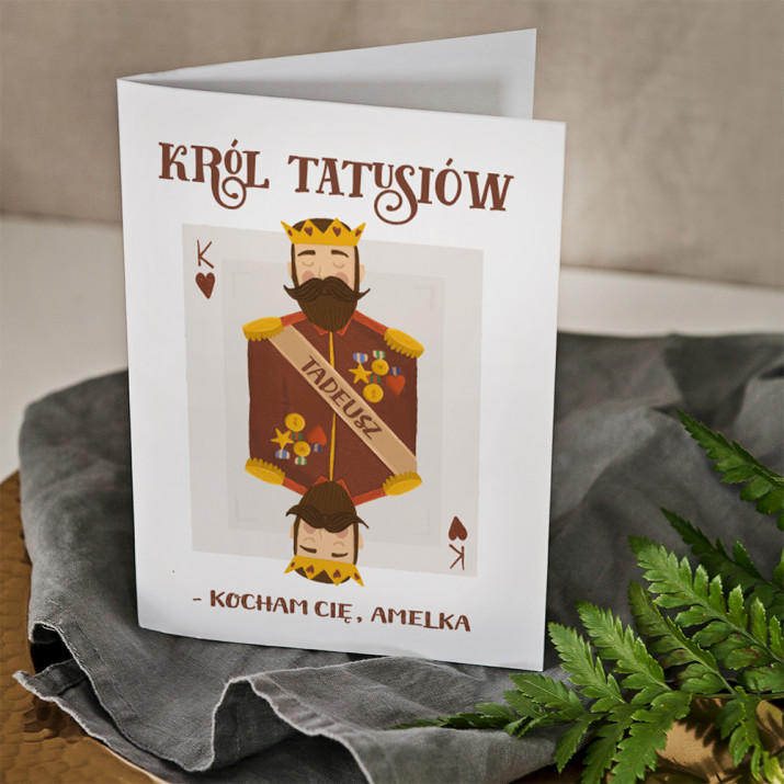 Król tatusiów - kartka z życzeniami