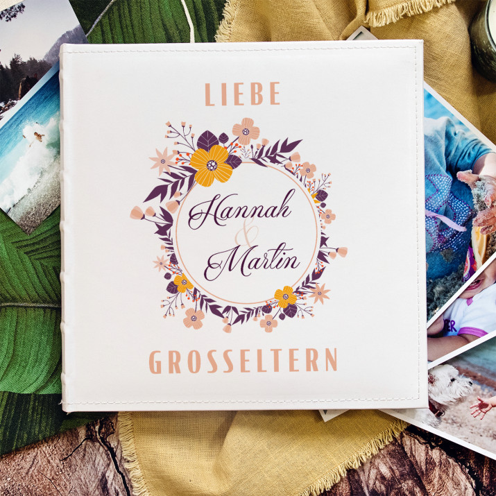 Liebe Grosseltern 2 Personalisiertes Fotoalbum Geschenkspeziell De