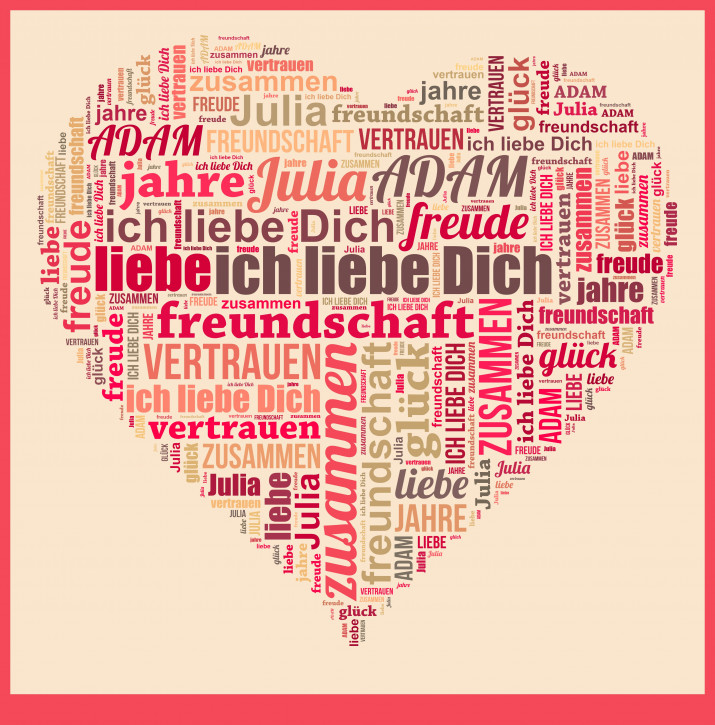 Herz - Wortbild - GeschenkSpeziell.de