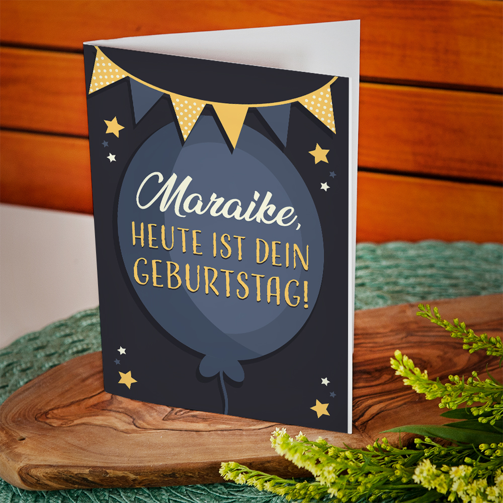 Heute ist dein Geburtstag Glückwunschkarte GeschenkSpeziell.de