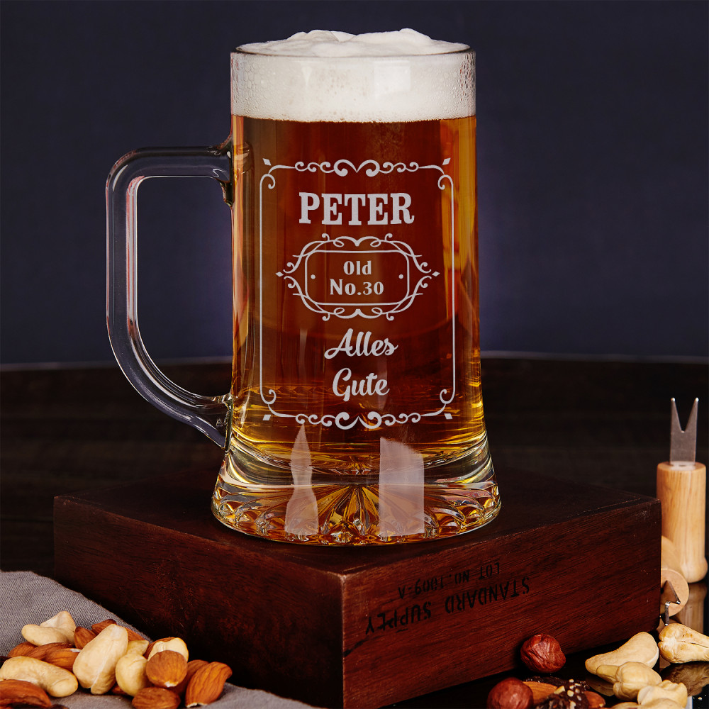 Old No. - Personalisierter Bierkrug - GeschenkSpeziell.de