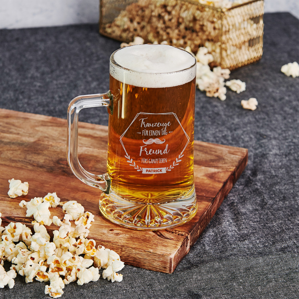 Trauzeuge für einen Tag - Bierkrug - GeschenkSpeziell.de