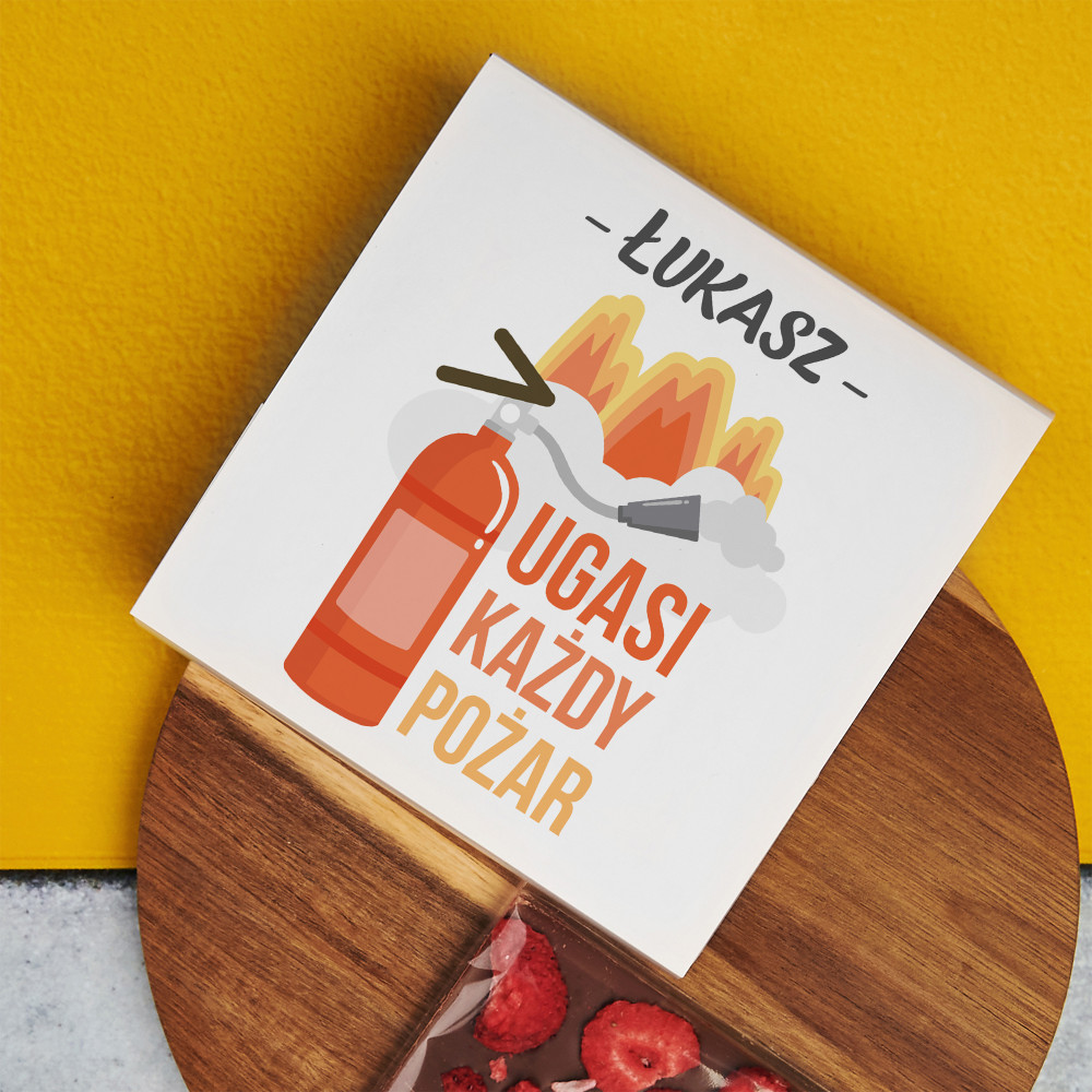 Ugasi każdy pożar - Czekolada z truskawkami - MyGiftDna.pl