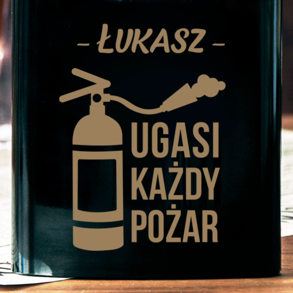 Ugasi każdy pożar - Piersiówka z grawerem - MyGiftDna.pl