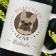 Bulldoggen love - personalisierte Tasse