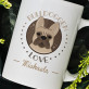 Bulldoggen love - personalisierte Tasse