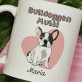 Bulldoggen-Mutti - personalisierte Tasse