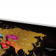 WELTKARTE ZUM RUBBELN Travel Map™ Black World