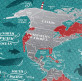 WELTKARTE ZUM RUBBELN Travel Map™ Marine World