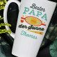 Bester Papa unter der Sonne - personalisierte Tasse