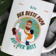 Bester Papa der Welt - personalisierte Tasse