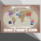 Personalisierte digitale Reisekarte: Welt