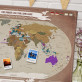 Personalizowana Mapa Podróży na płótnie: Świat
