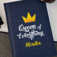 Queen of everything - notatnik A5 z nadrukiem