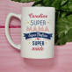 Super Mama, Super Ehefrau - personalisierte Tasse